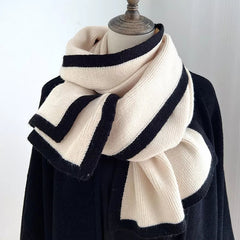 Contrast Trim Winter Scarf 