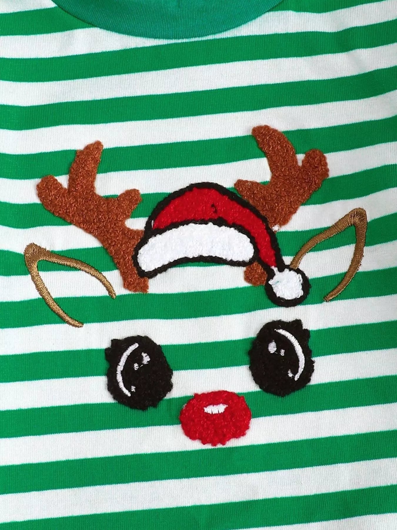 Children's Christmas Striped Pajama Set 