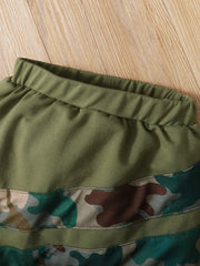 Children's Camouflage Top and Pants Set 