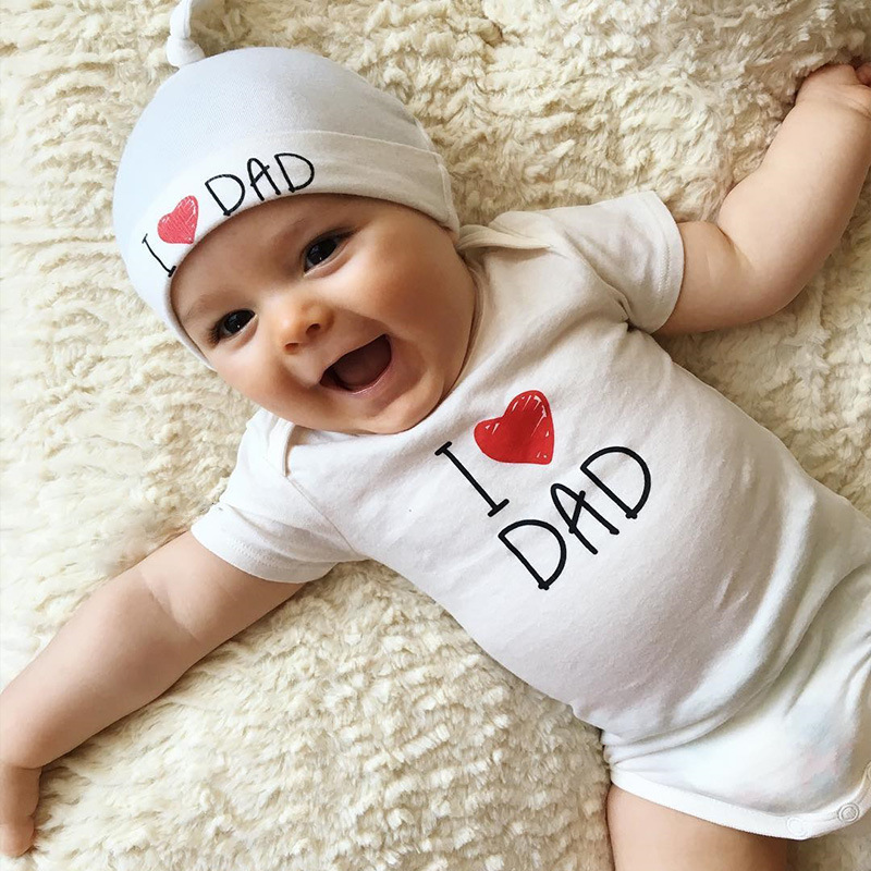 50% Off + Fast Free Shipping TODAY! (Cute I Luv Mum & Dad Baby Set) 