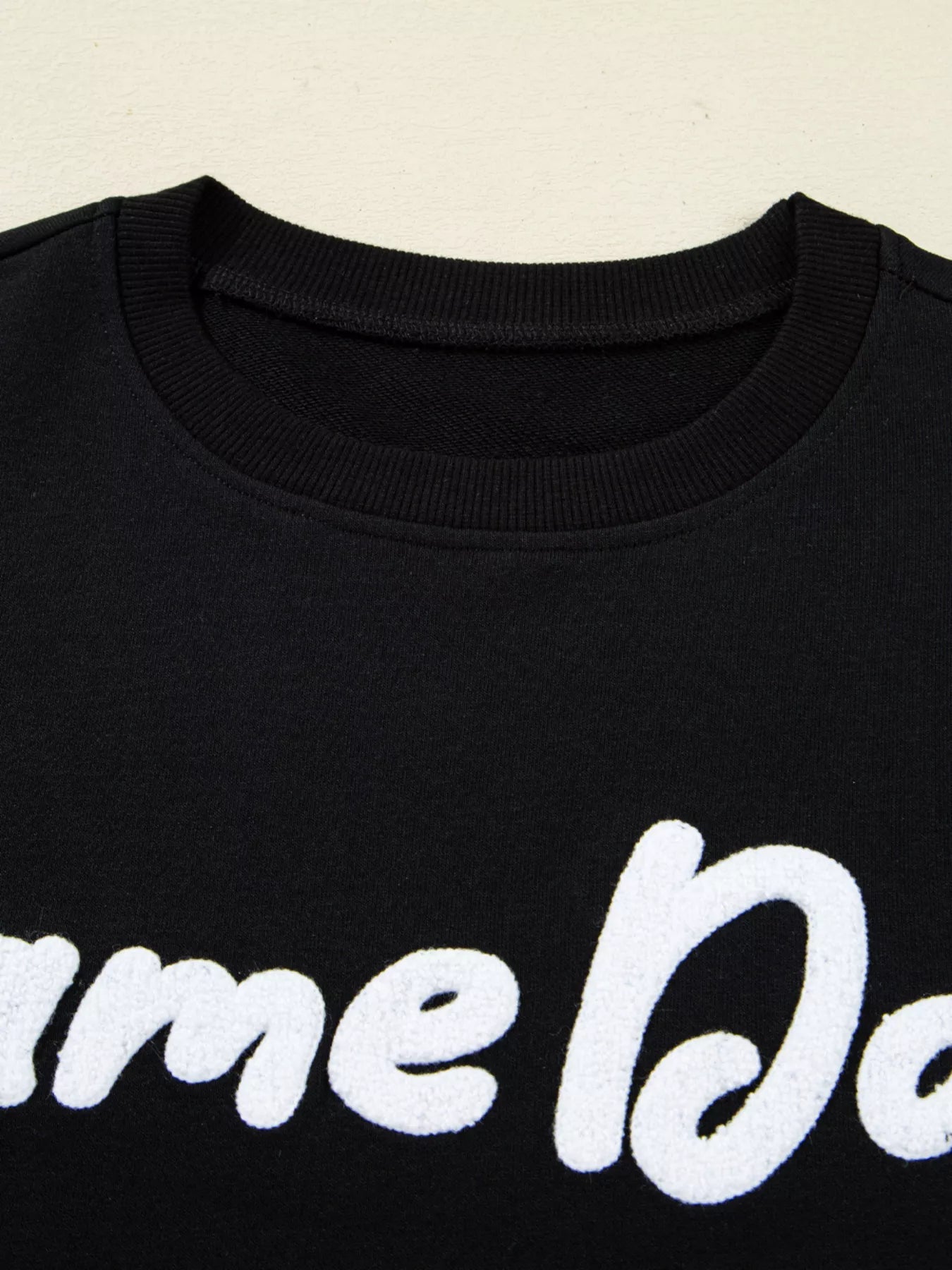 Chenille Game Day Drop Shoulder Sweatshirt 