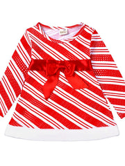Children's Striped Christmas Outfit Set 
