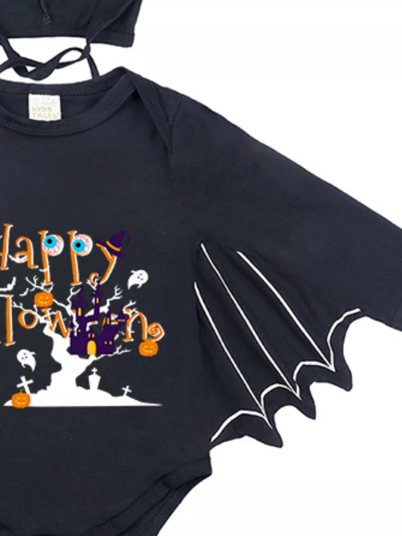 Children's Halloween Bat Bodysuit & Hat Costume Set 