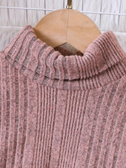 Children's Ribbed Knit Two-Tone Dress Set 