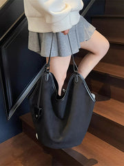 Solid Color Tote Bag 