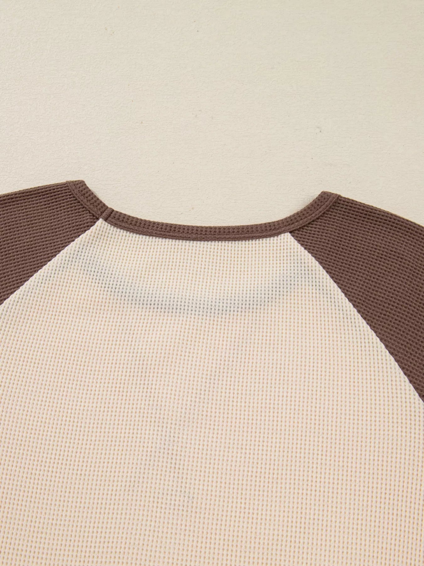 Floral Print Patchwork Color Block Long Sleeve Top 