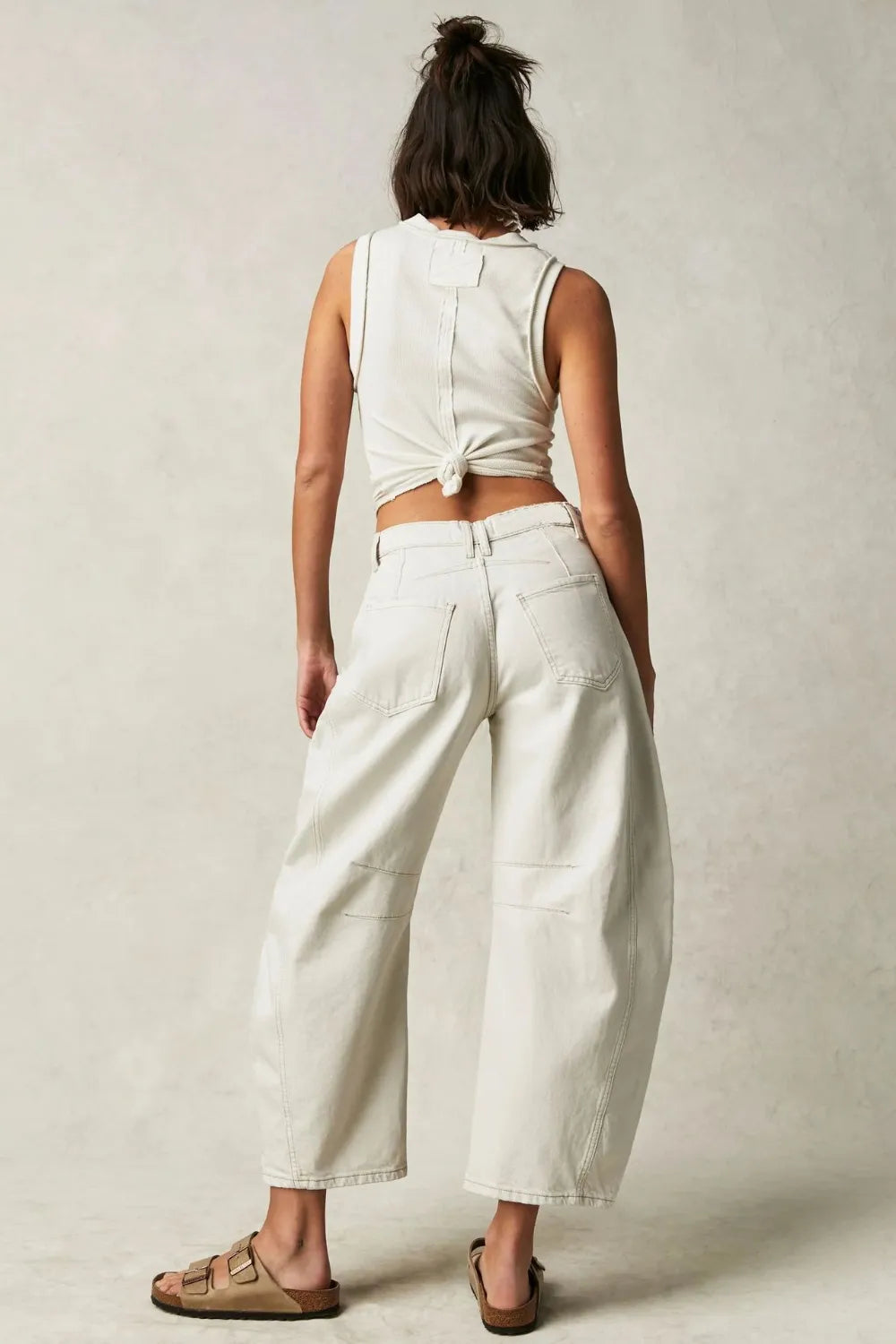 Wide Leg Jeans with Pockets 
