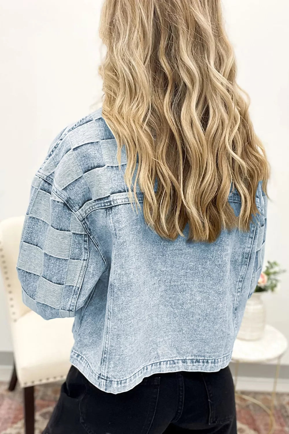 Button Up Wash Denim Jacket 