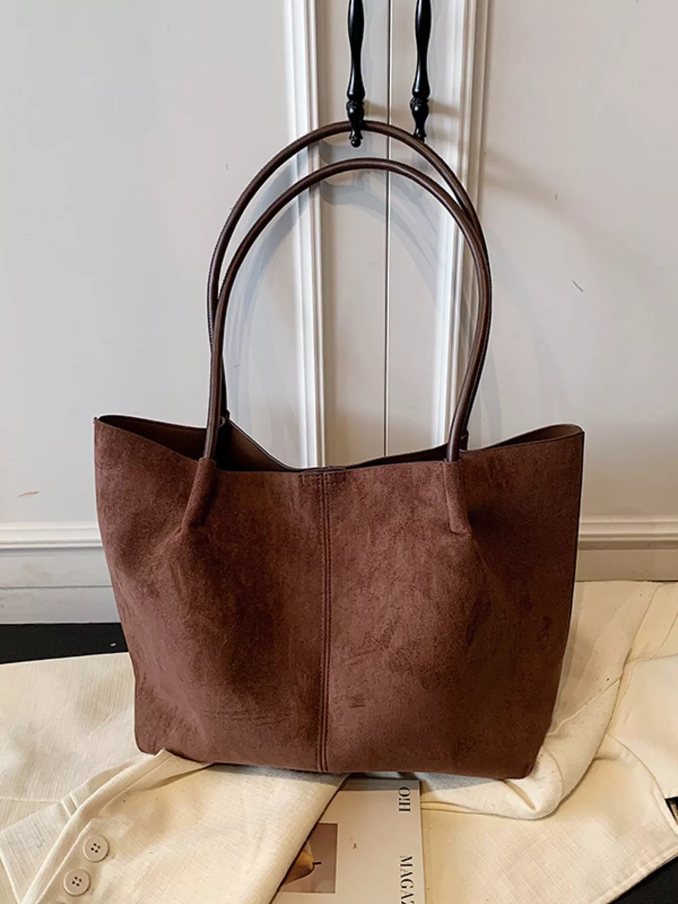 Solid Color Tote Bag 