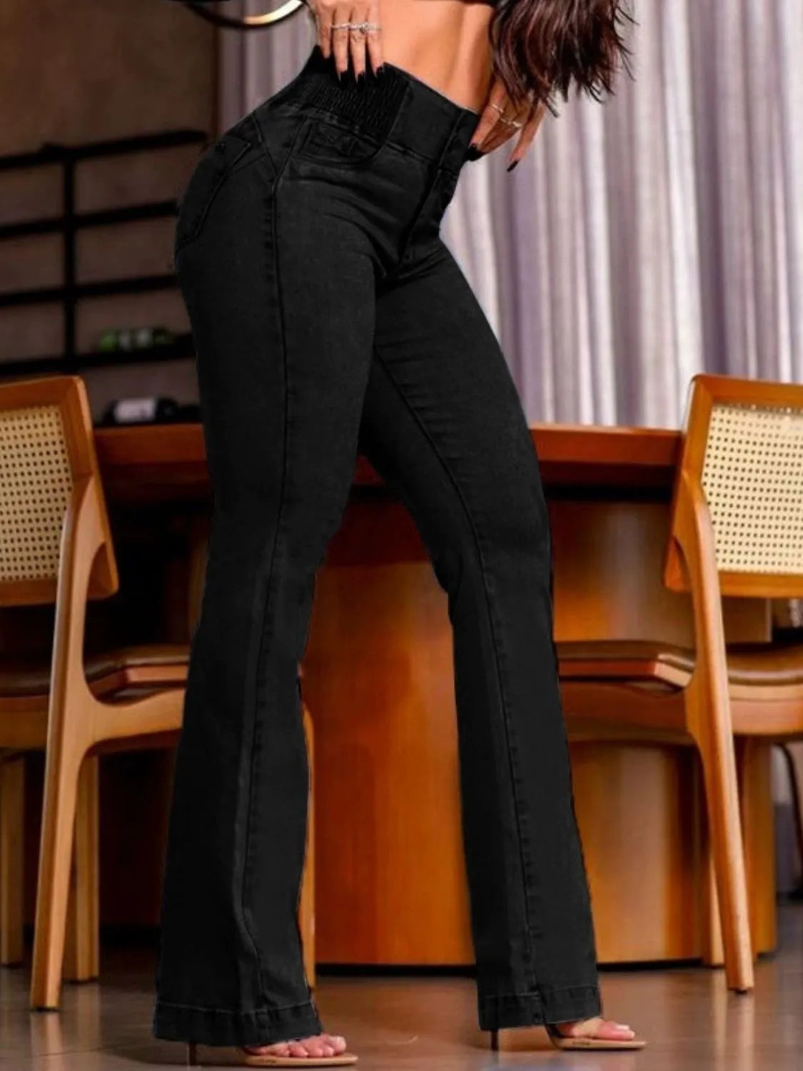 High Rise Bootcut Jeans 