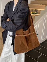 Buckle Adjustable Strap Shoulder Bag 