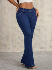 Flare Jeans with Pockets 