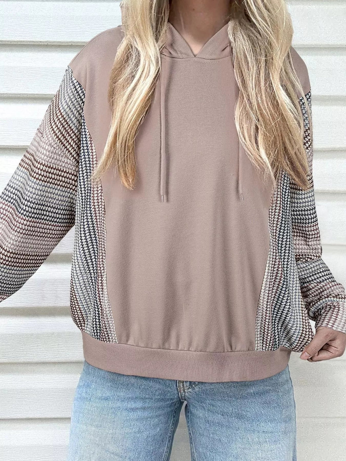 Colorblock Patchwork Baggy Hoodie 