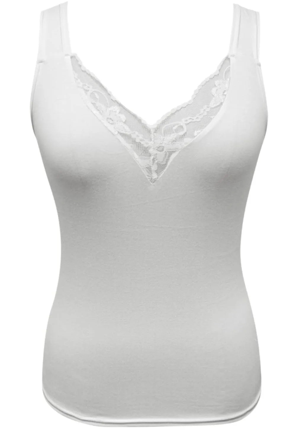 Full Size Lace Detail V-Neck Tank Plus Size 