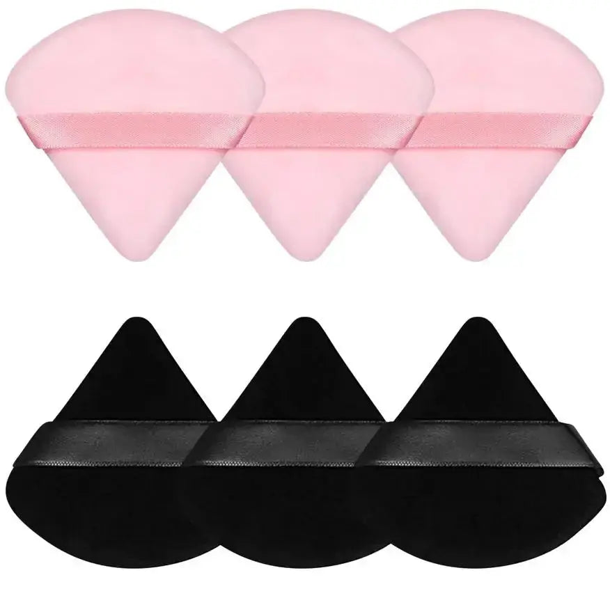 3/5/6 Pcs Triangle Powder Puff For Loose Powder Liquid Cosmetic Soft Plush Powder Puff Makeup Foundation Puff Makeup Tool dylinoshop
