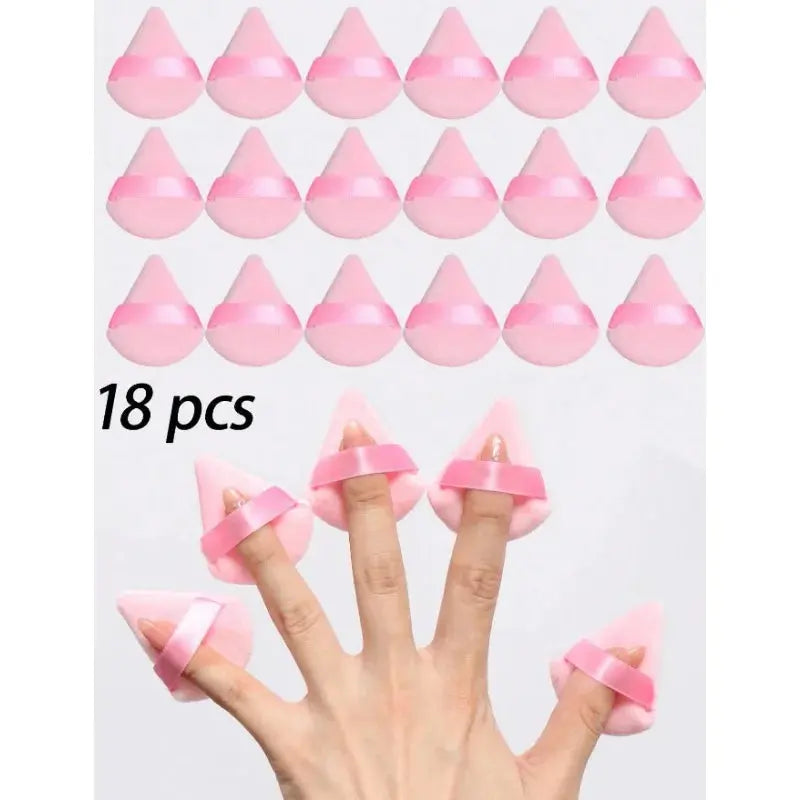 3/718pcs Fingertip Mini Puff Makeup Sponges For Foundation Powder Puffs For Loose Powder Air Cream Foundation Facial Makeup Puff dylinoshop