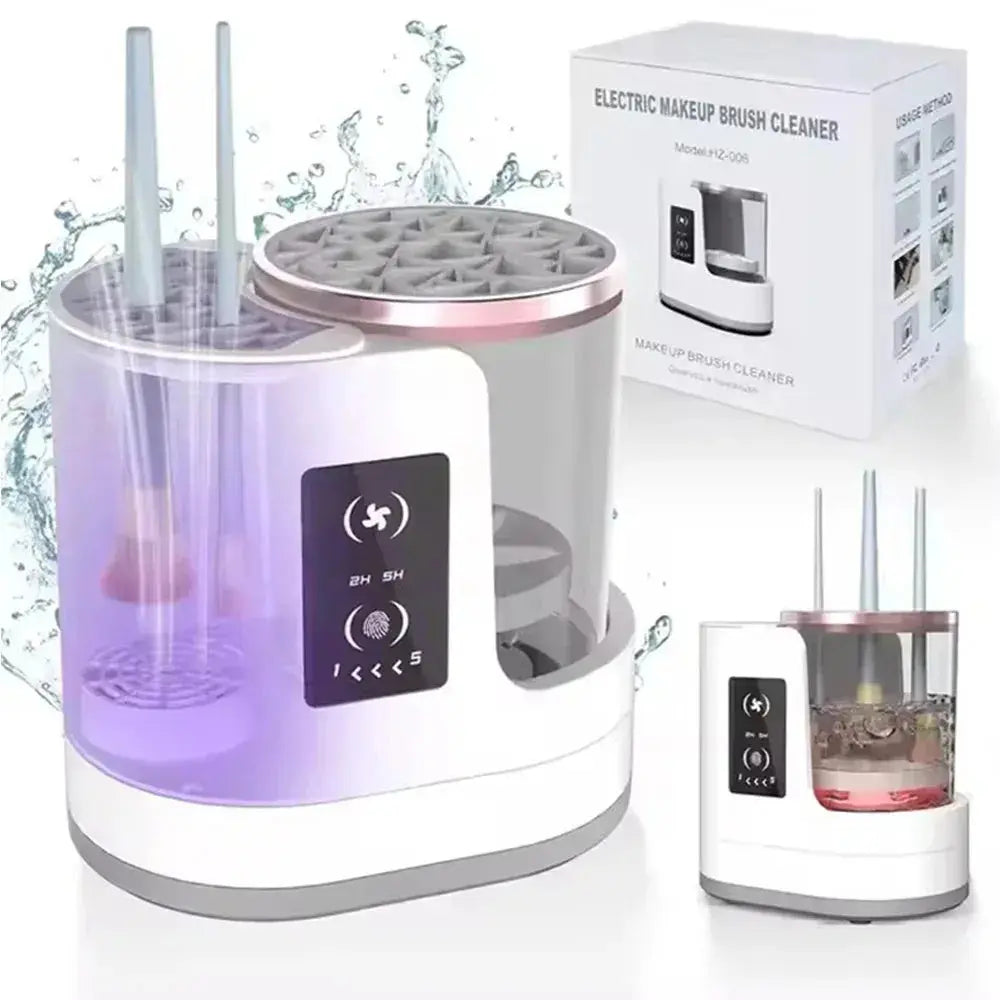 3-in-1 Electric Makeup Brush Cleaner & Dryer – Portable USB Cosmetic Brush Cleaning Machine dylinoshop