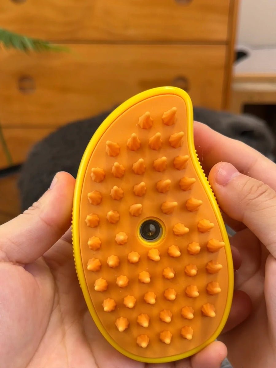 3-in-1 Pet Grooming Comb with Steam Spray for Shedding Control 
