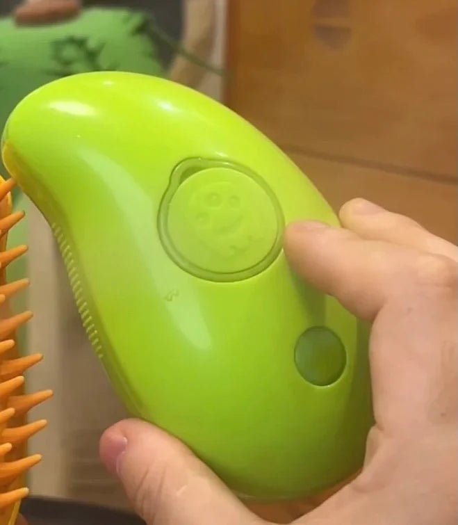 3-in-1 Pet Grooming Comb with Steam Spray for Shedding Control 