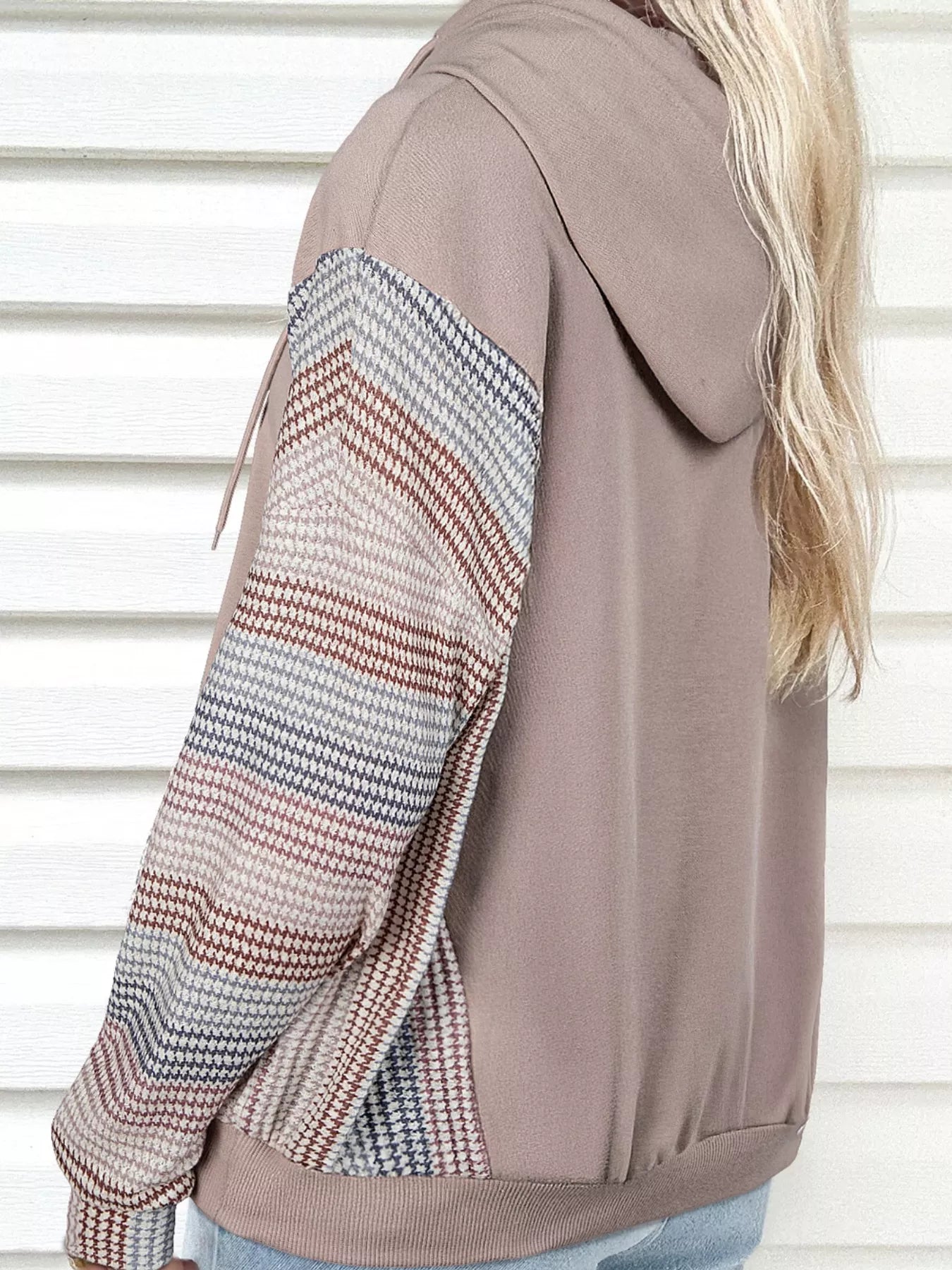Colorblock Patchwork Baggy Hoodie 