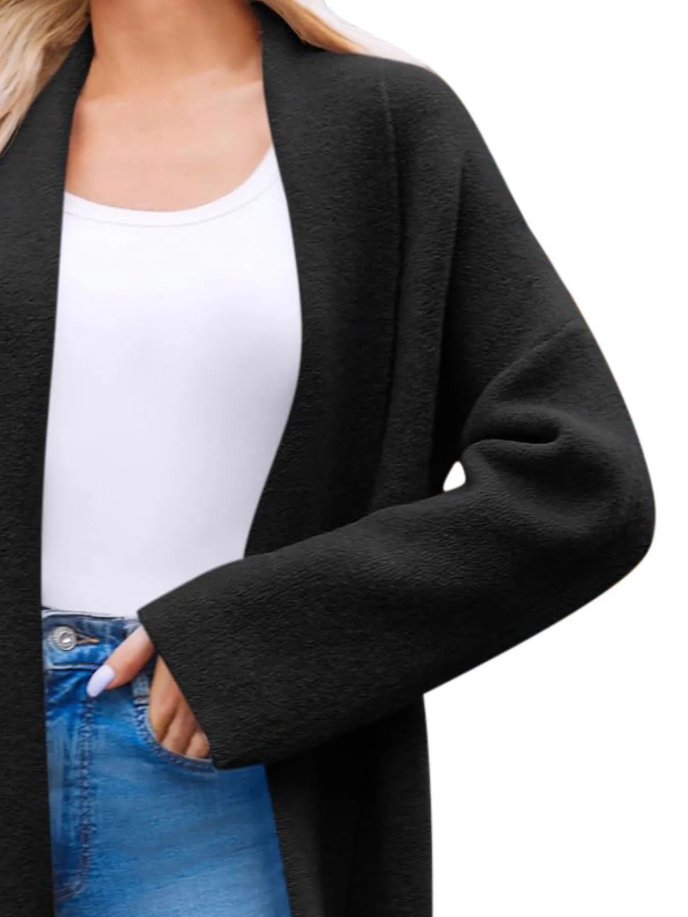 Open Front Longline Coat 