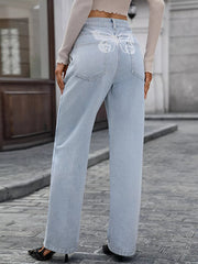 High Waisted Wide Leg Jeans 