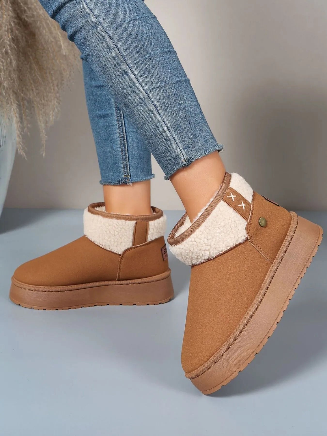 Platform Sherpa Lined Winter Boots 