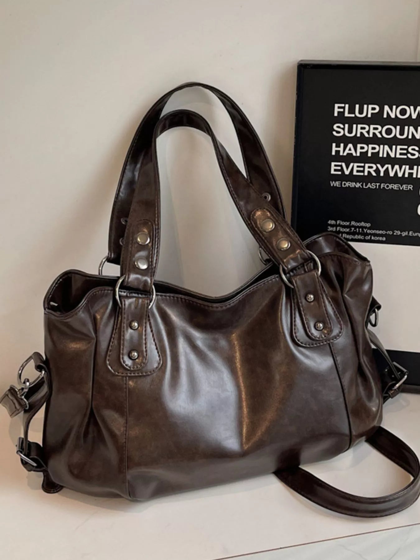 Vintage Style Leather Handbag 
