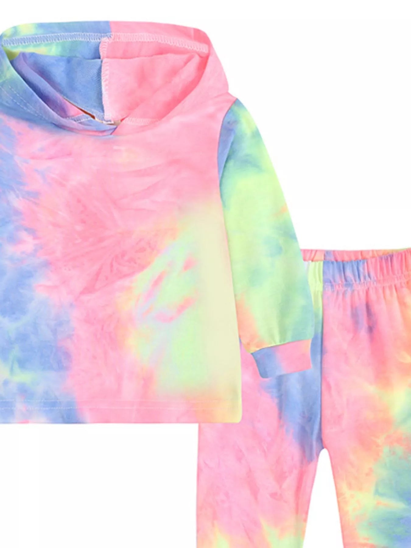 Children's Tie-Dye Hoodie and Pants Set 