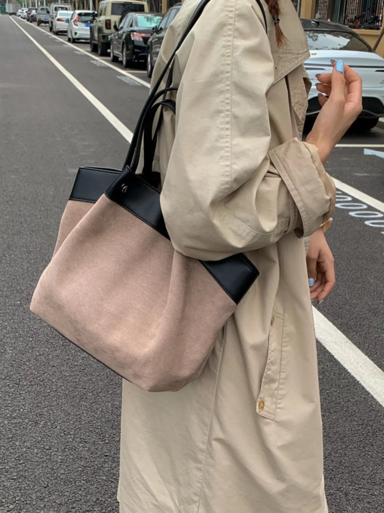 Lightweight Classic Color Tote Bag 