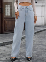 High Waisted Wide Leg Jeans 
