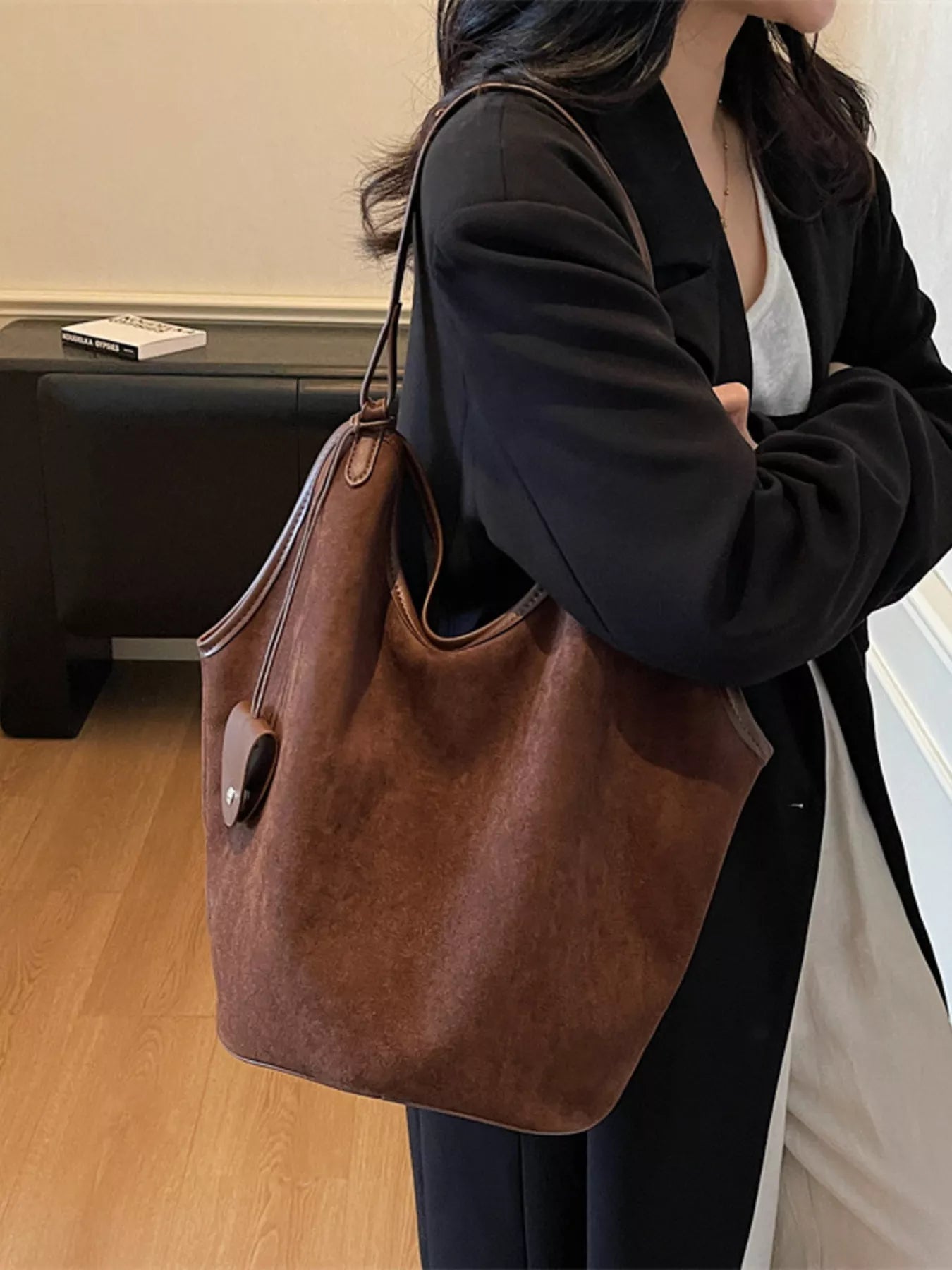 Solid Color Tote Bag 