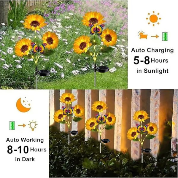 🌞Solar LED Sunflower Garden Lights-29.6inch/74cm 
