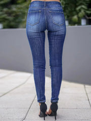 Skinny Fit Washed Jeans 
