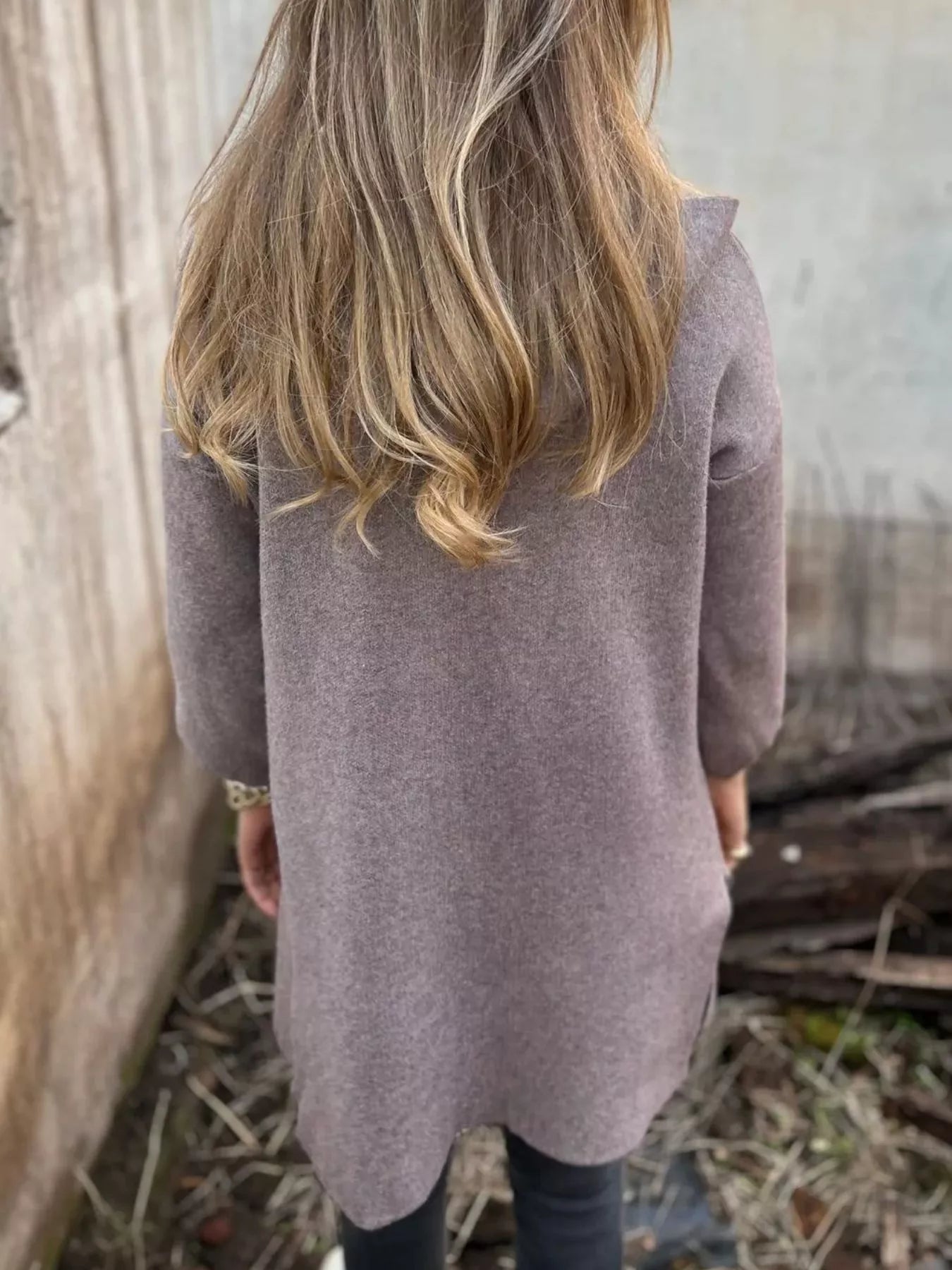 Full Size Open Front Drop Shoulder Hooded Cardigan Plus Size 