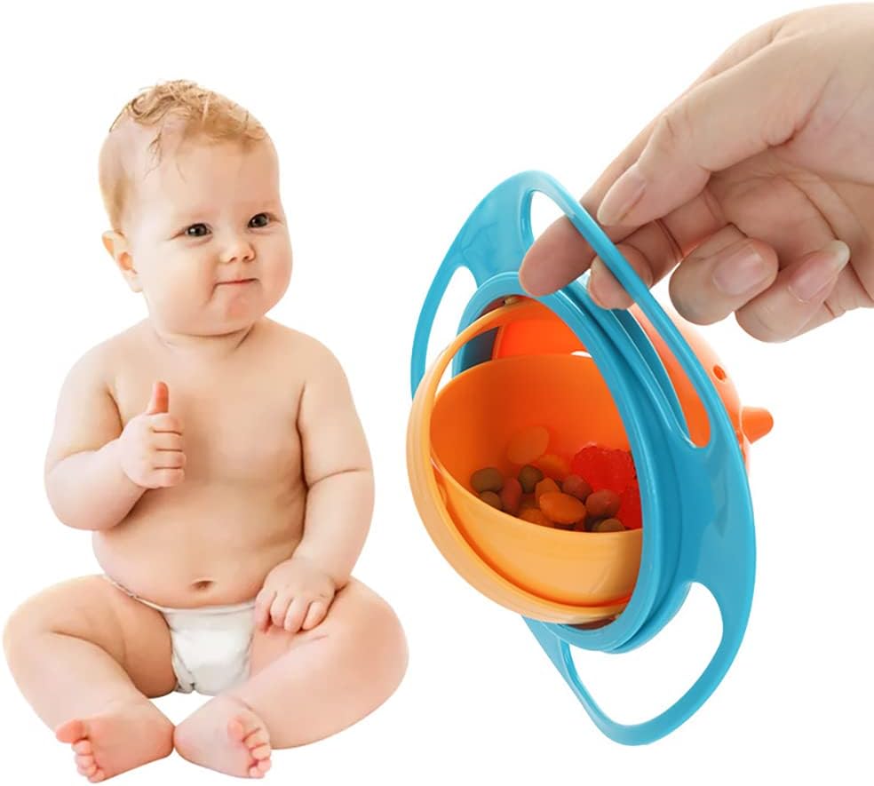 1+1 Free Today | 360° Unspillable Baby Bowl: Mess-Free 