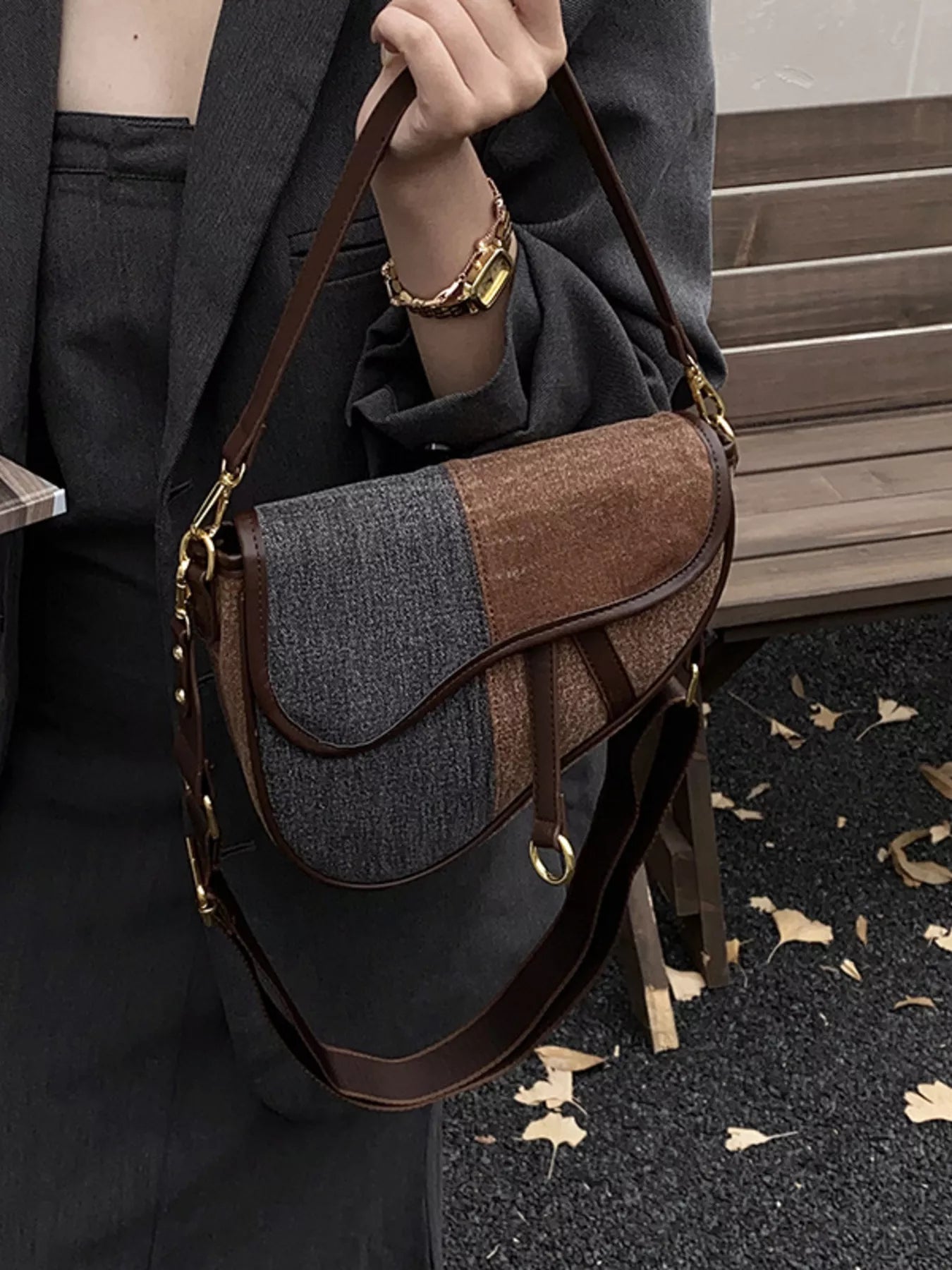 Adjustable Strap Crossbody Bag 