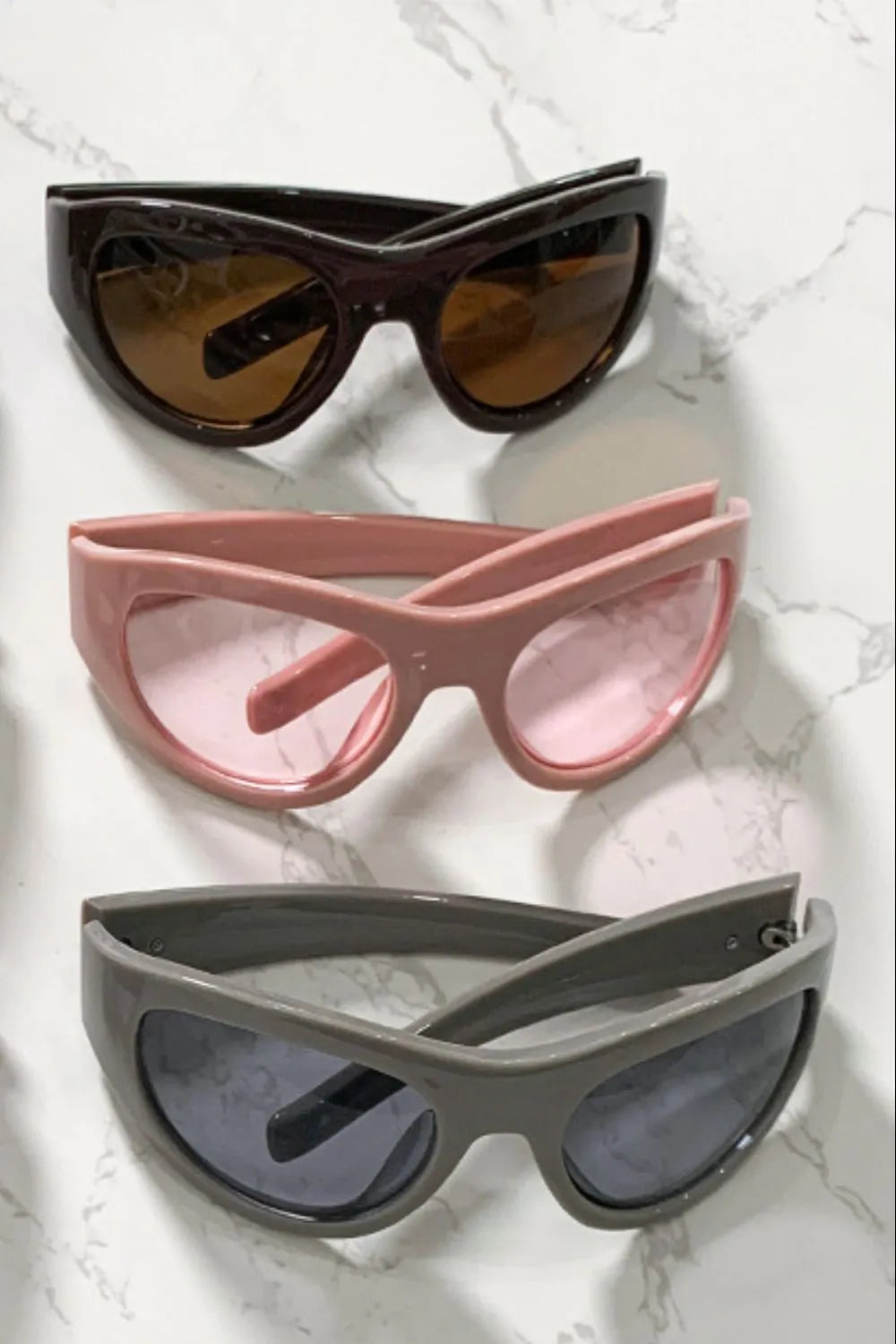 Polycarbonate Frame Cat-Eye Sunglasses 