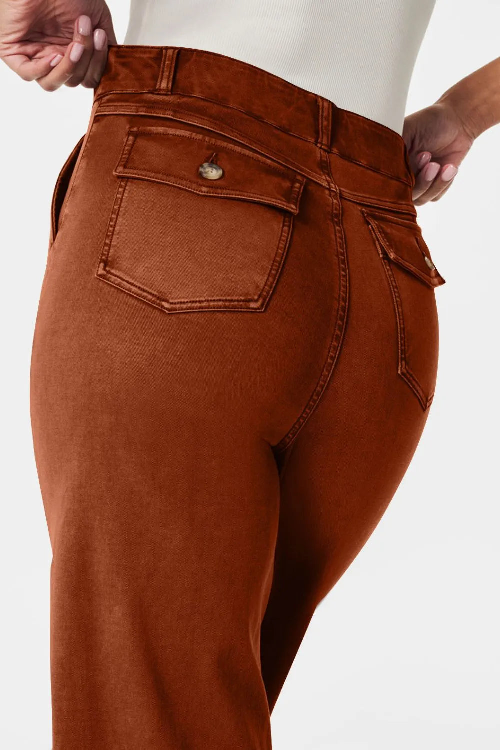 High Waist Jeans with Pockets 