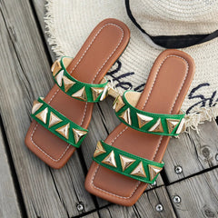 Open Toe Flats Sandals 