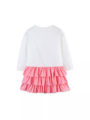 Children's Christmas Tree Ruffle Layered Dress 