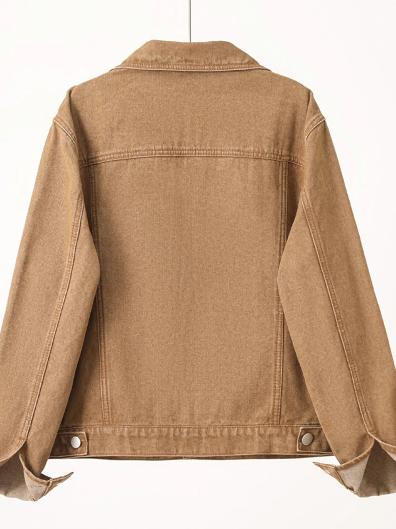 Button Up Long Sleeve Denim Jacket 