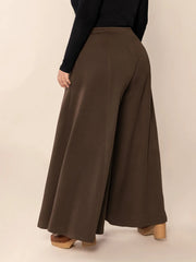 Plus Size Wide Leg Pants with Pockets 