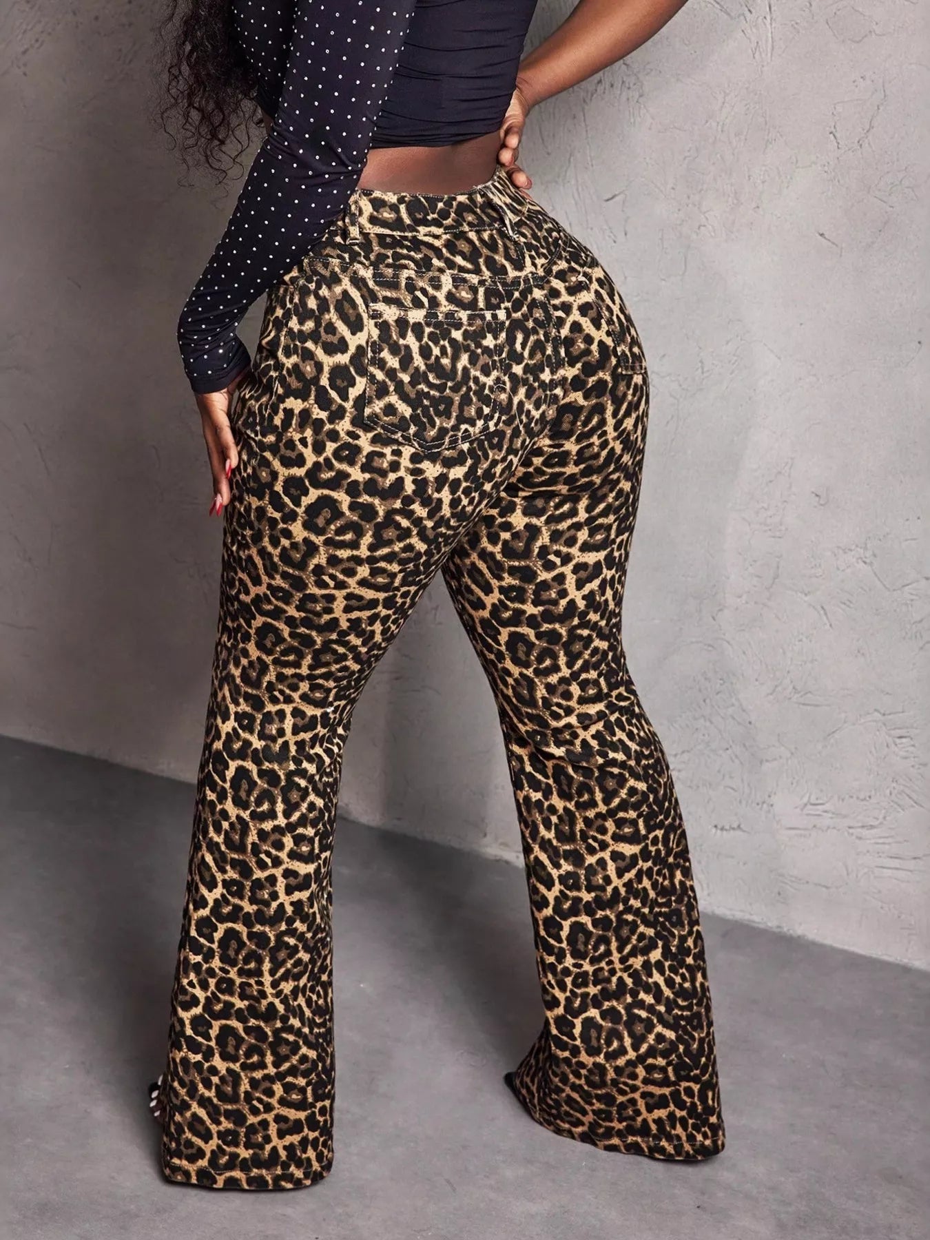 Leopard Wide Leg Pants 