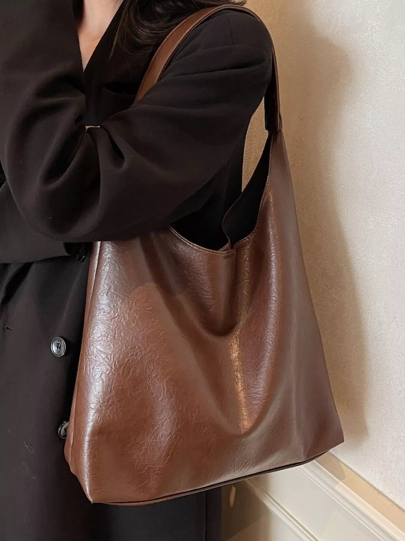 PU Leather Tote Bag 