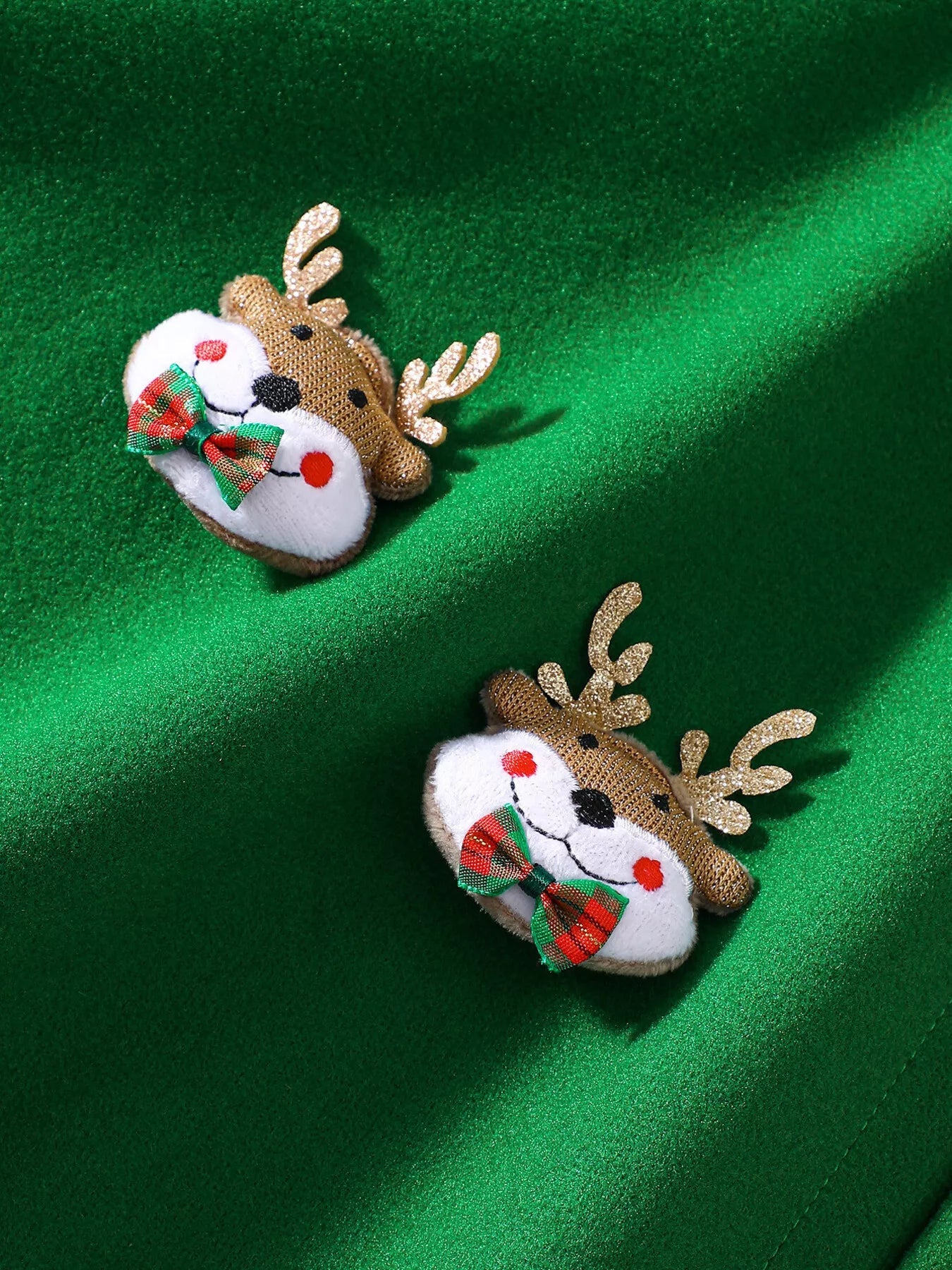 Children's Reindeer Embroidered Christmas Cape Outerwear 