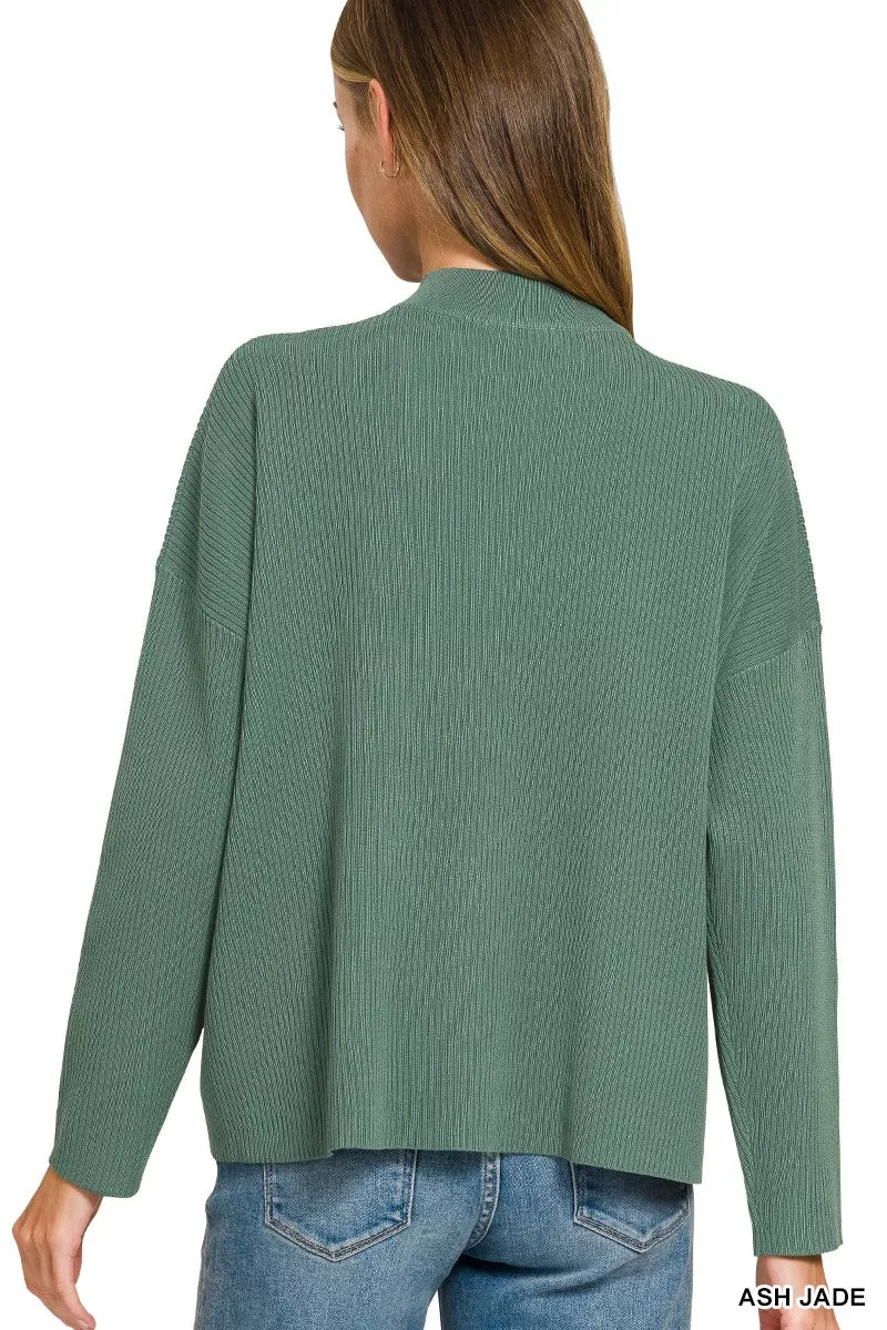 Zenana Viscose Sweater Top & Pants Set 