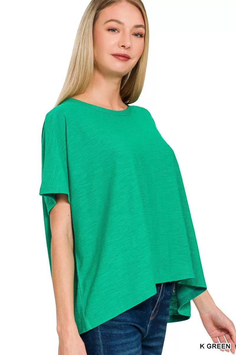 Zenana Round Neck Short Sleeve T-Shirt 