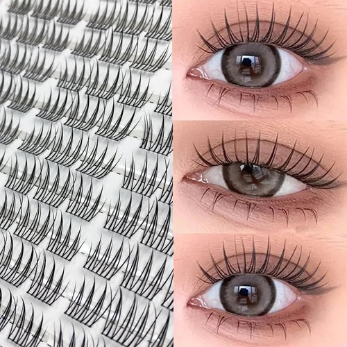 3D Volume Lash Clusters - 90 Bundles, Natural Long Style, DIY Eyelash Extensions dylinoshop