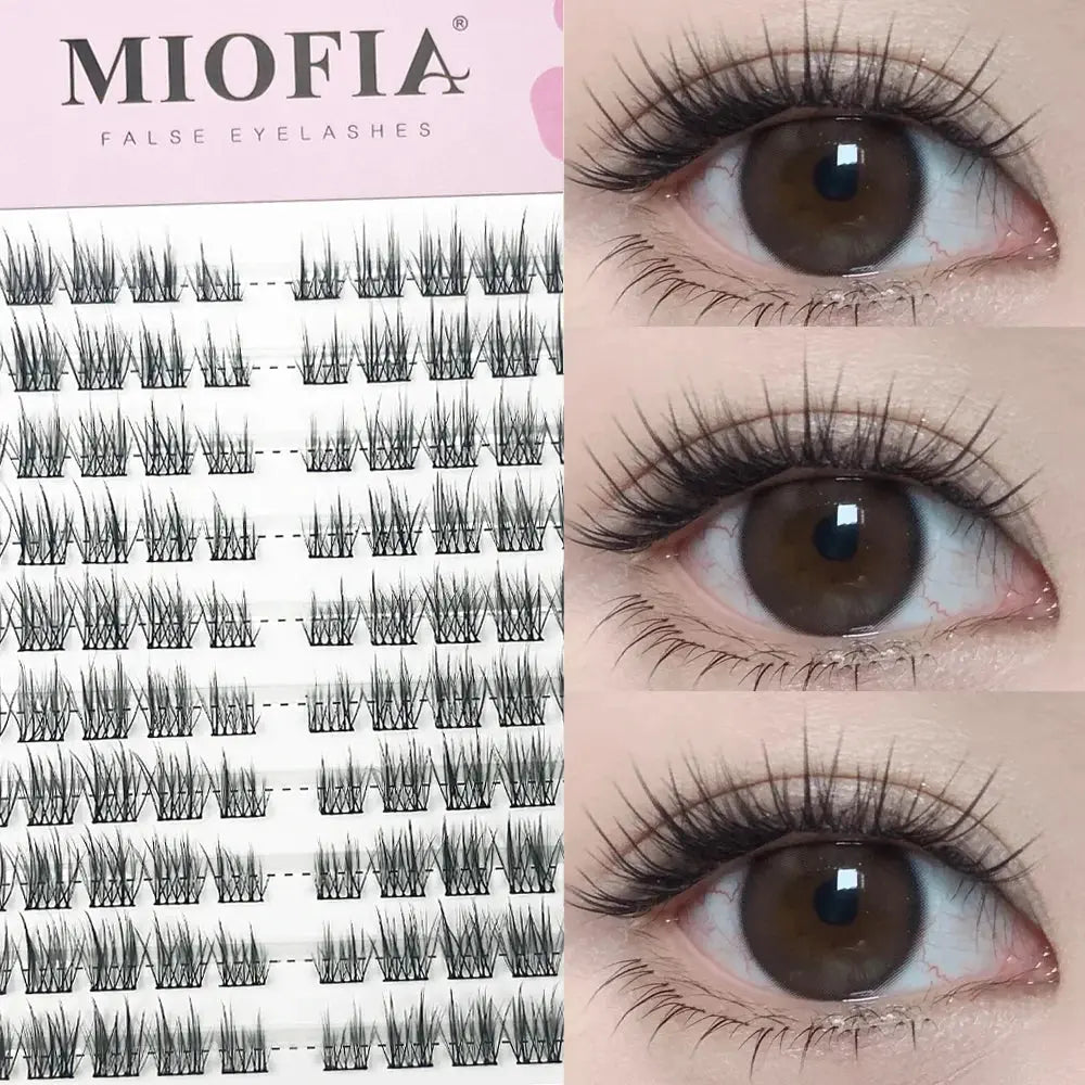 3D Volume Lash Clusters - 90 Bundles, Natural Long Style, DIY Eyelash Extensions dylinoshop